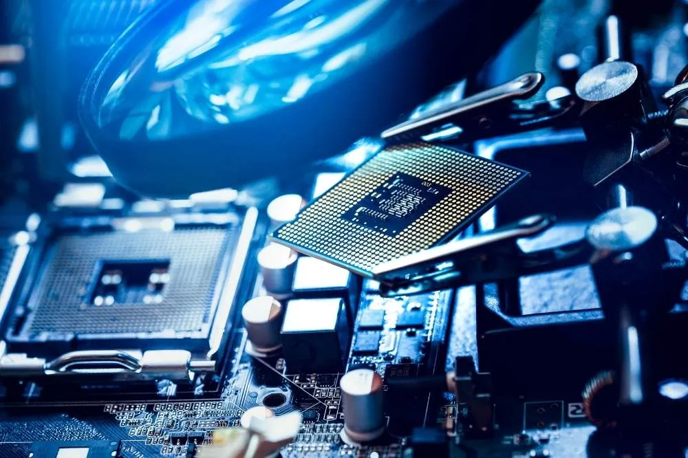 A managed IT company works on installing new hardware.