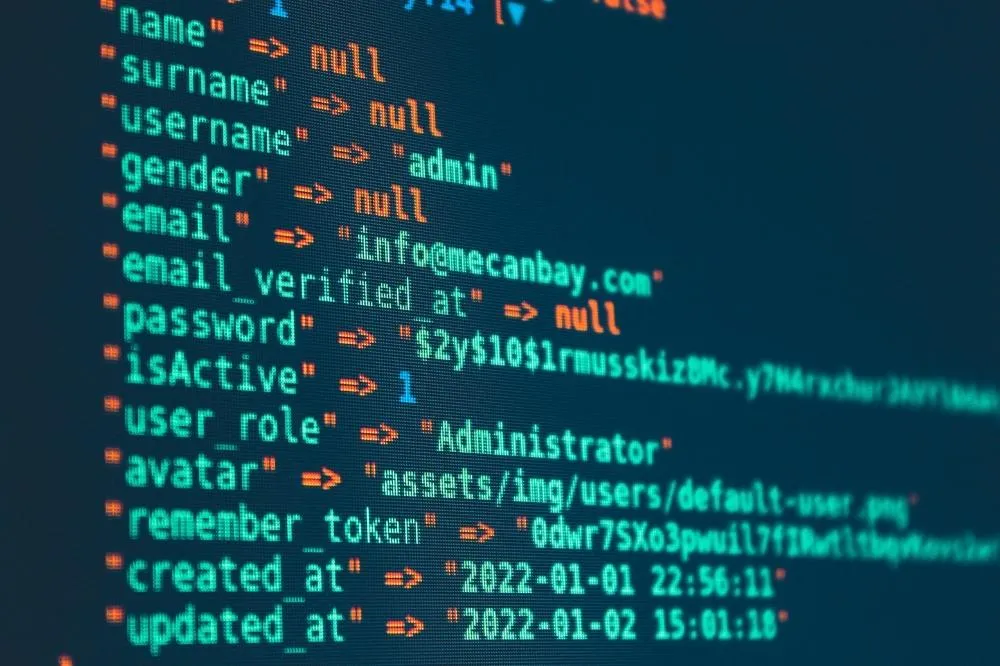 Data being displayed on a computer screen by managed IT experts.