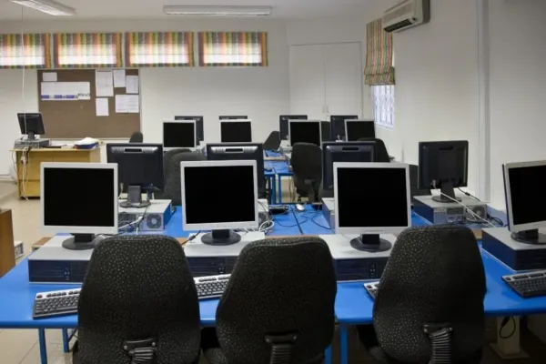A managed IT computer room ready for use again.