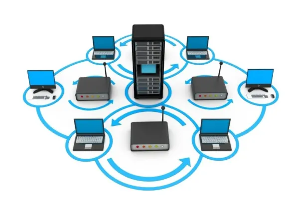 Visualization of data flow throughout the cloud.
